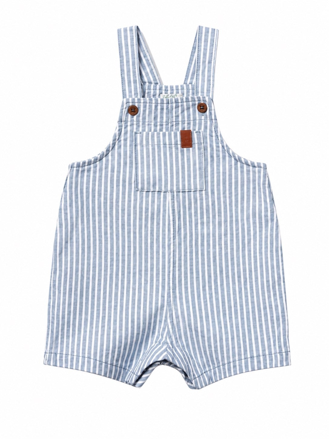 Benetton Erkek Bebek Müslin Şort Tulum 1-6 Yaş MAVİ