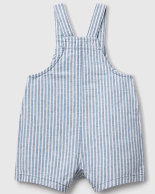 Benetton Erkek Bebek Müslin Şort Tulum 1-6 Yaş MAVİ