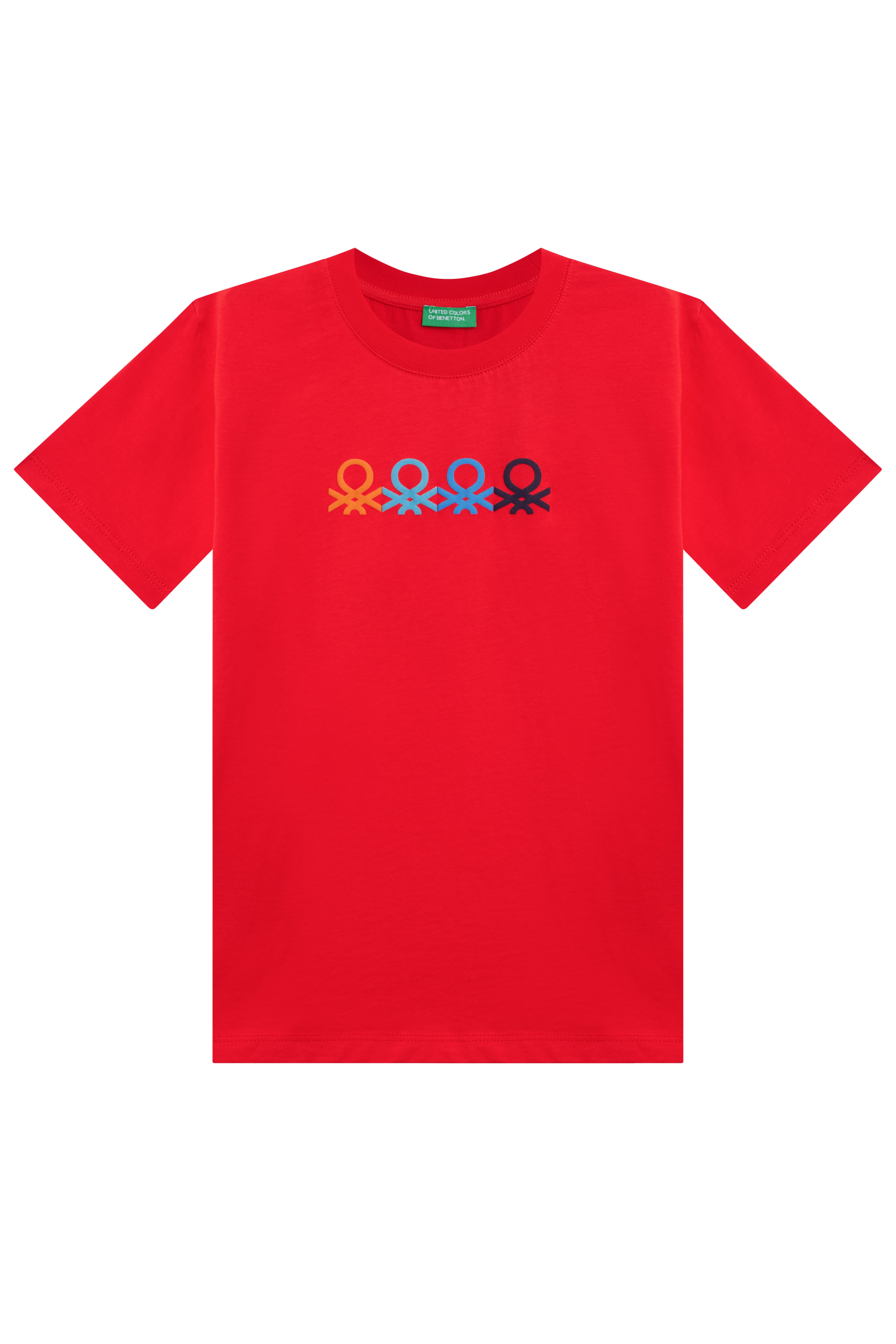 Benetton Erkek Çocuk Baskılı Tişört 4-8 Yaş KIRMIZI