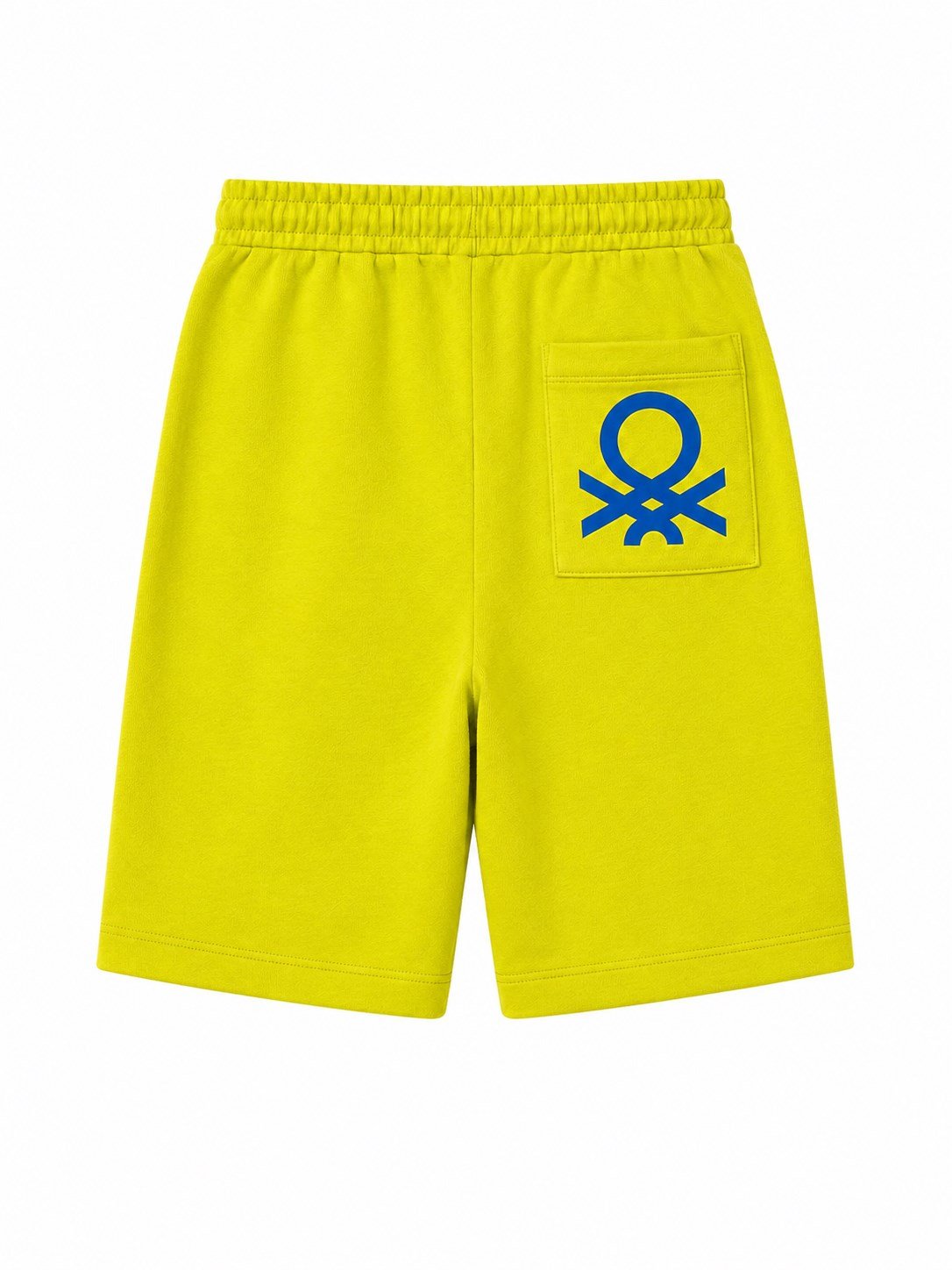 Benetton Erkek Çocuk Beli Lastikli Şort 4-14 Yaş YAĞ YEŞİLİ