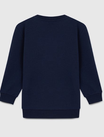 Benetton Erkek Çocuk Benetton Yazılı Sweatshirt LACİVERT