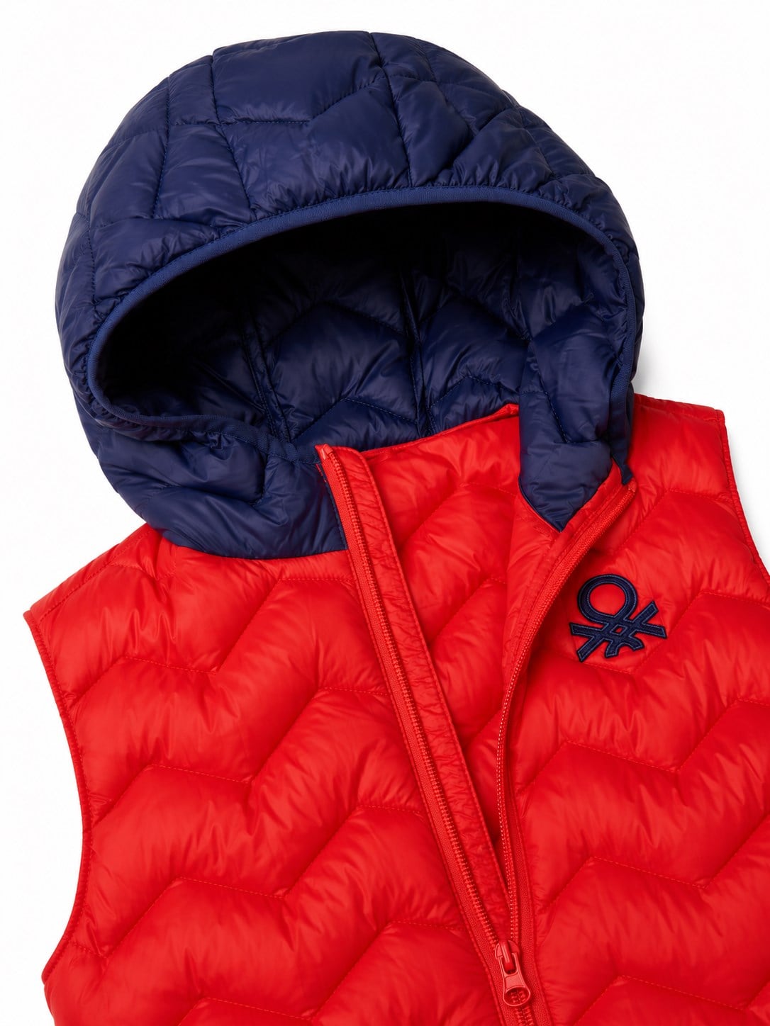 Benetton Erkek Çocuk Cepli Basic Şişme Yelek 6-14 Yaş KIRMIZI