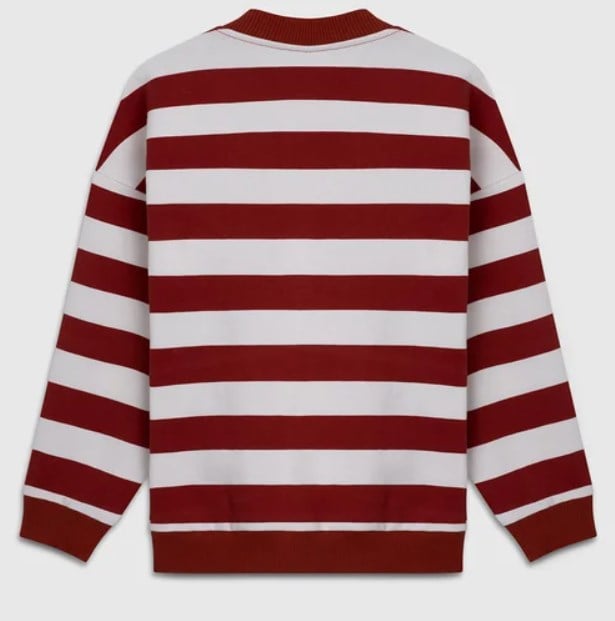 Benetton Erkek Çocuk Çizgili Sweatshirt 4-14 Yaş TURUNCU