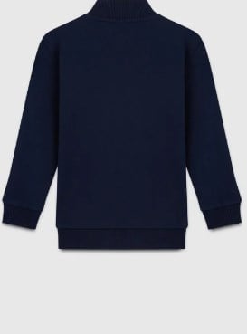 Benetton Erkek Çocuk Dik Yaka Fermuarlı Ceket 4-14 Yaş LACİVERT