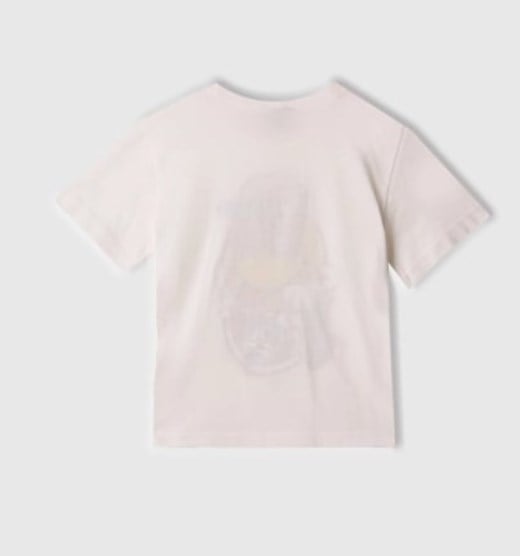 Benetton Erkek Çocuk Emoji Baskı Kısa Kollu Tişört 1-6 Yaş BEYAZ