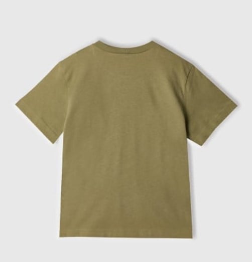 Benetton Erkek Çocuk Emoji Baskı Kısa Kollu Tişört 1-6 Yaş HAKİ