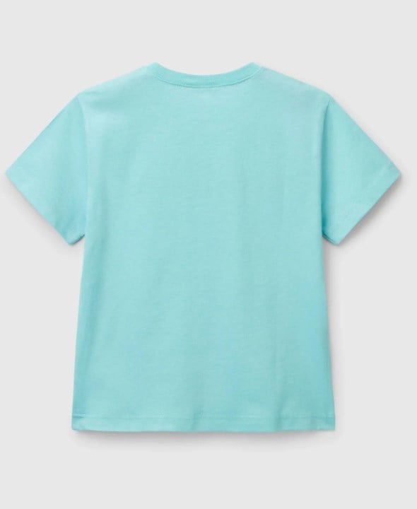 Benetton Erkek Çocuk Kısa Kollu Tişört 1-6 Yaş TURKUAZ