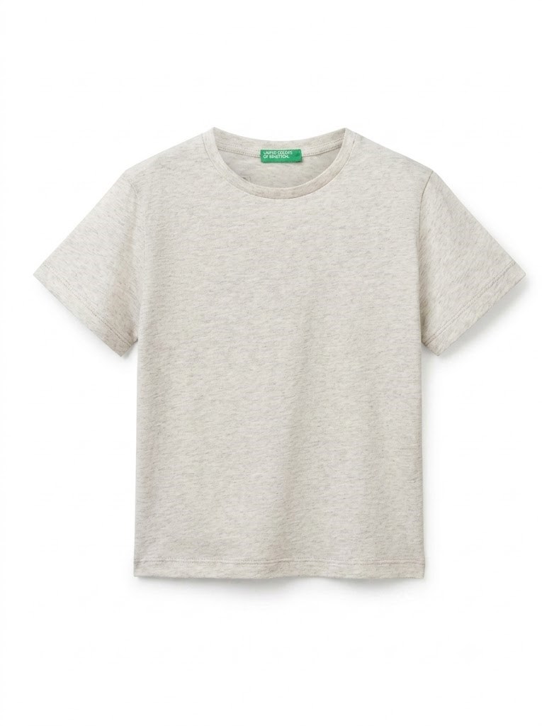 Benetton Erkek Çocuk Kısa Kollu Tişört 1-6 Yaş GRİ