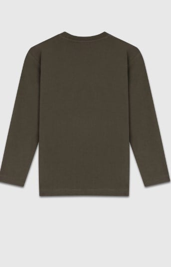 Benetton Erkek Çocuk Logo Baskı Uzun Kollu Sweatshirt 4-14 Yaş YEŞİL