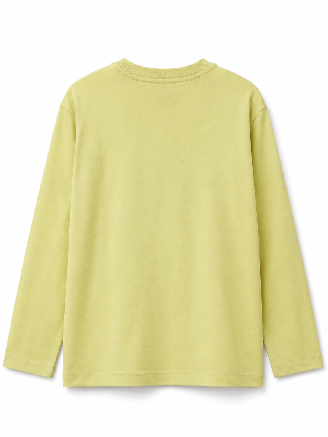 Benetton Erkek Çocuk Logo Baskı Uzun Kollu Tshirt 6-14 Yaş SARI