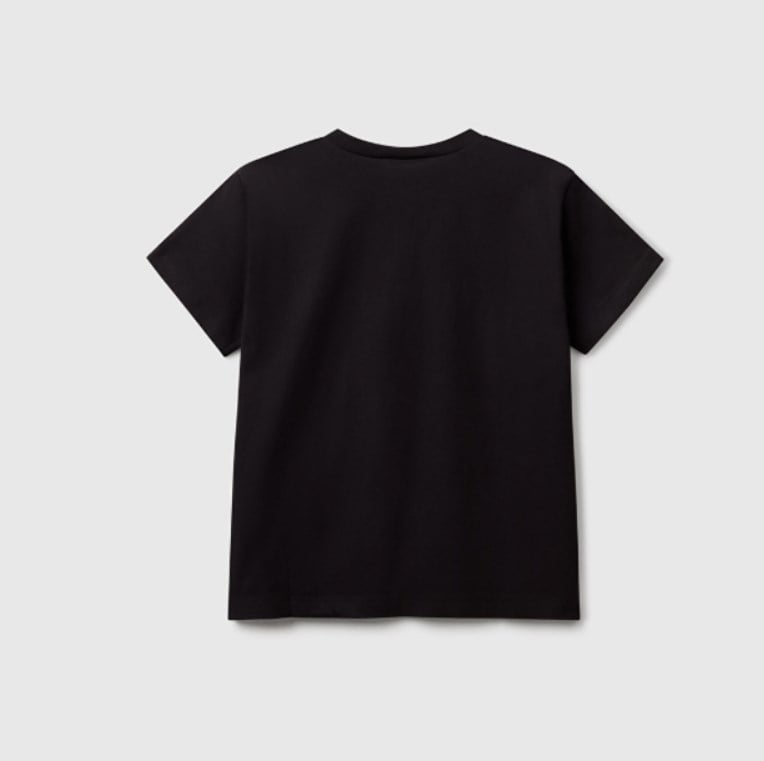 Benetton Erkek Çocuk Sunvibes Neon  Kısa Kollu Tişört 6-14 Yaş SİYAH
