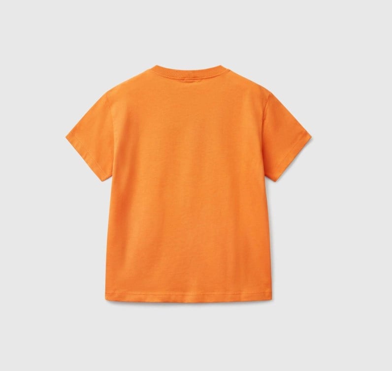 Benetton Erkek Çocuk Ucb Kısa Kollu Tişört 6-14 Yaş TURUNCU