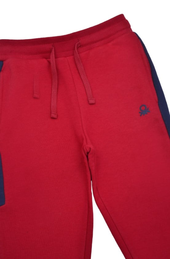 Benetton Erkek Çocuk Yanları Cepli Eşofman Altı 4-14 Yaş KIRMIZI