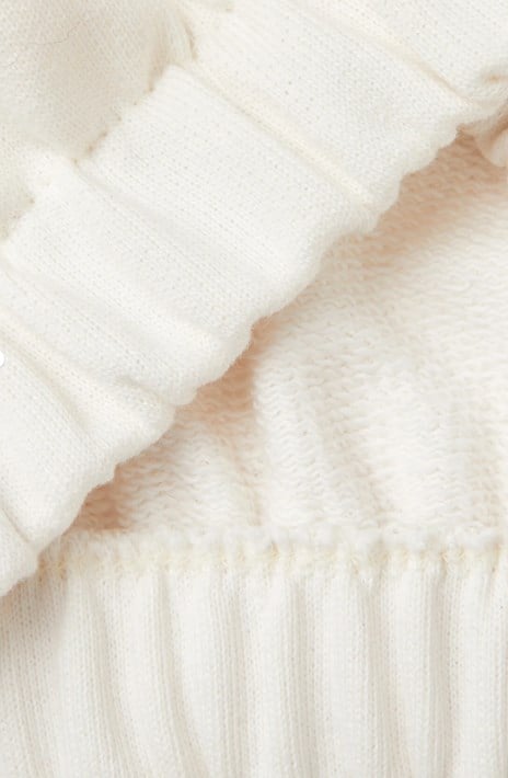 Benetton Kız Bebek Barbie Baskı Uzun Kollu Beli Lastikli Sweatshirt 1-6 Yaş EKRU