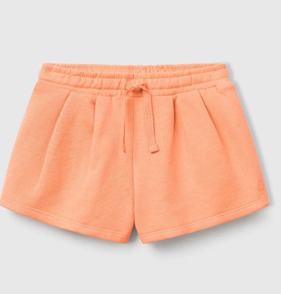 Benetton Kız Bebek Beli Lastikli Pileli Şort 1-6 Yaş SOMON