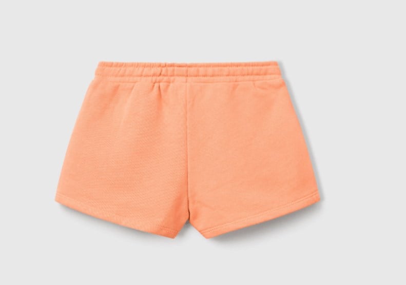 Benetton Kız Bebek Beli Lastikli Pileli Şort 1-6 Yaş SOMON