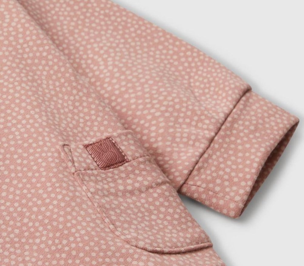 Benetton Kız Bebek Benekli Düğmeli Ceket 3-18 Ay PEMBE