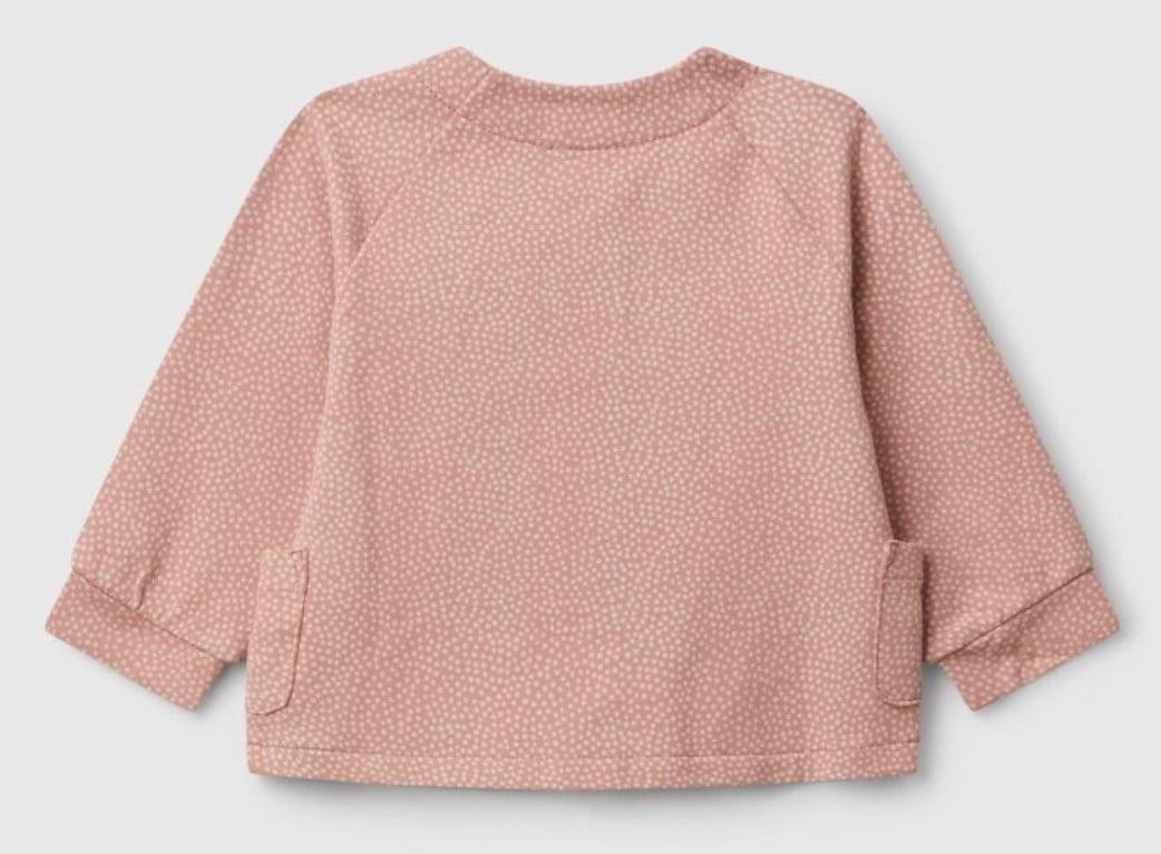 Benetton Kız Bebek Benekli Düğmeli Ceket 3-18 Ay PEMBE