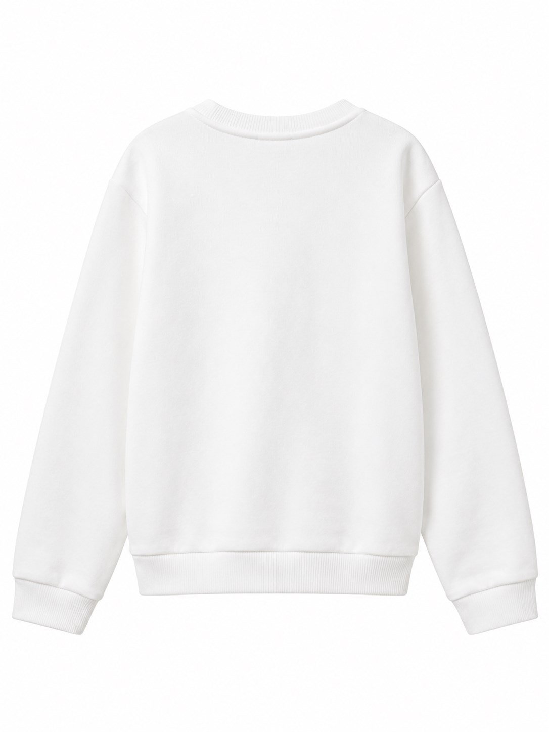 Benetton Kız Bebek Kalem Baskı Uzun Kollu Sweatshirt 1-6 Yaş BEYAZ