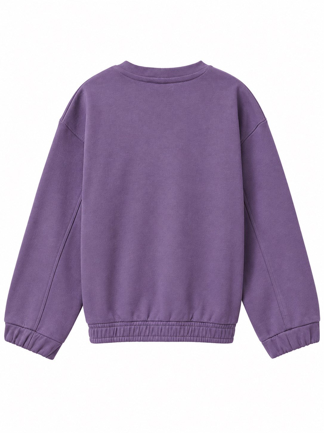 Benetton Kız Bebek Kalpli Swaetshirt 1-6 Yaş LİLA