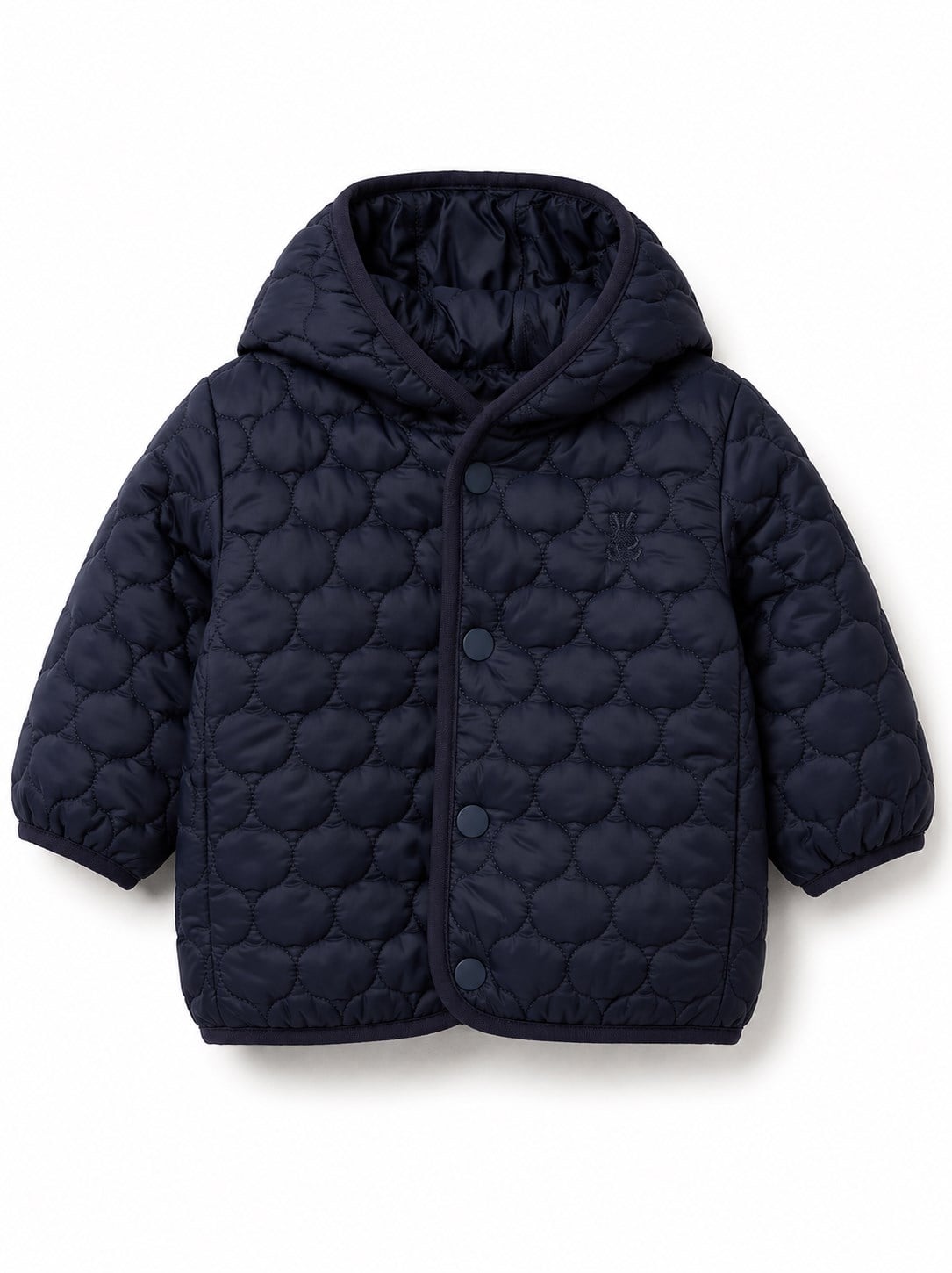 Benetton Kız Bebek Kapitone Mont 3-18 Ay LACİVERT
