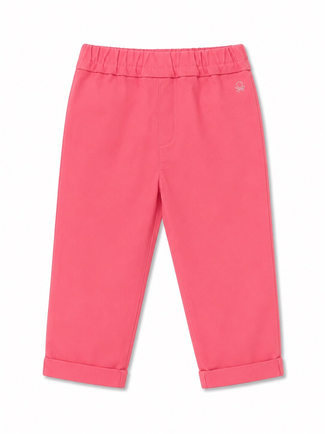 Benetton Kız Bebek Kemerli Pantolon PEMBE