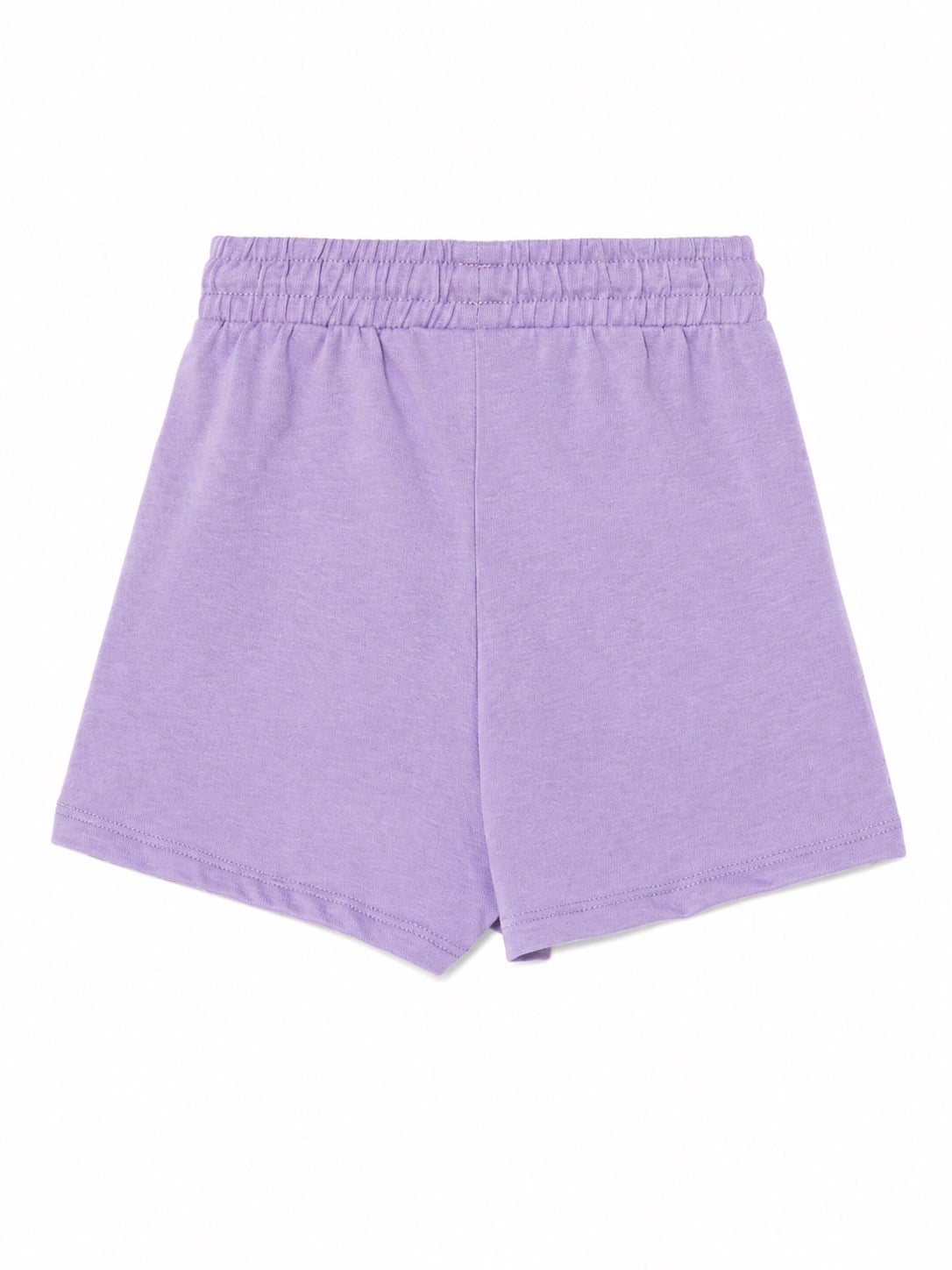 Benetton Kız Bebek Logo İşlemeli Şort LİLA