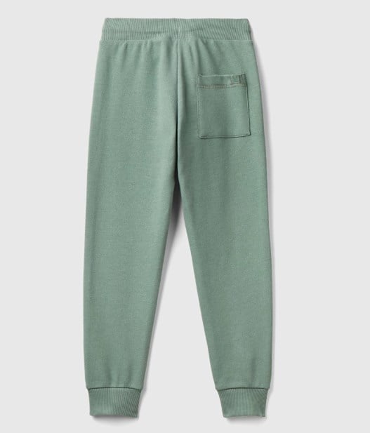 Benetton Kız Çocuk Arka Cep Detaylı Basic Beli Lastikli Eşofman Altı 6-14 Yaş YEŞİL