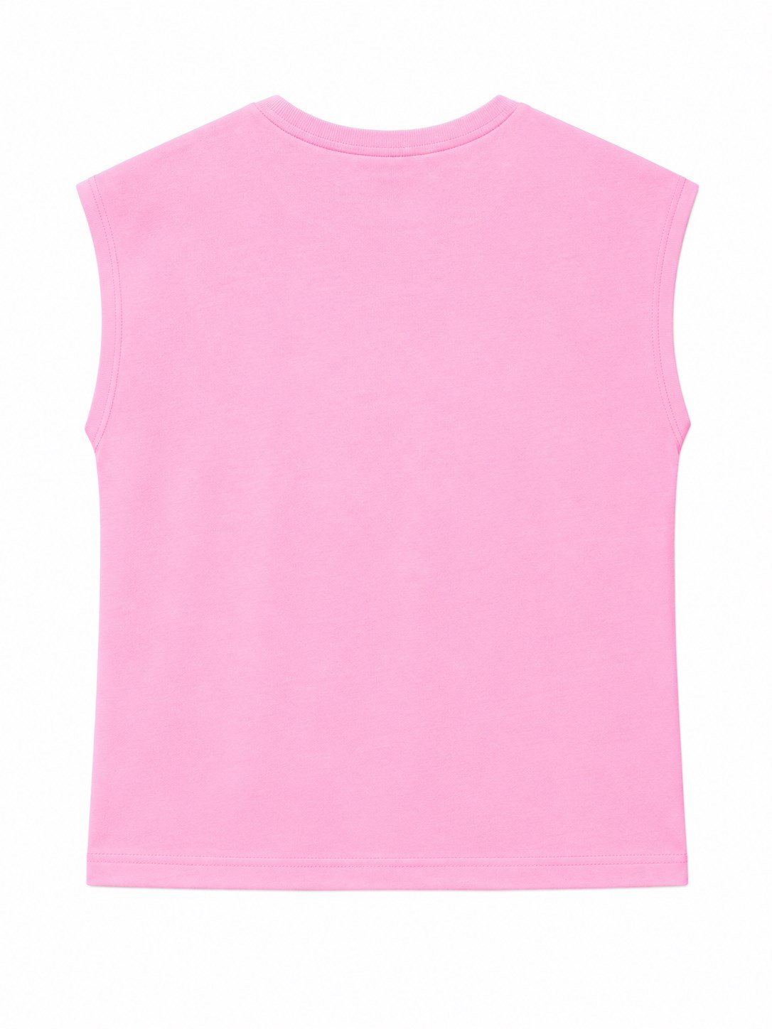 Benetton Kız Çocuk Askılı Baskılı Tişört 6-14 Yaş AÇIK PEMBE