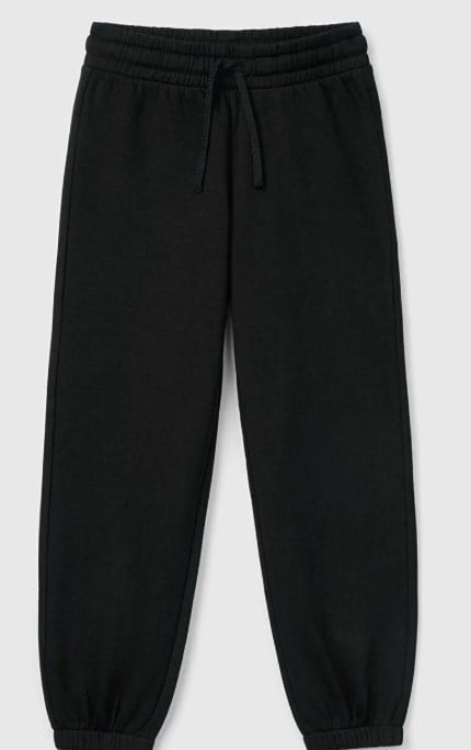 Benetton Kız Çocuk Beli Lastikli Basic Eşofman Altı 6-14 Yaş SİYAH