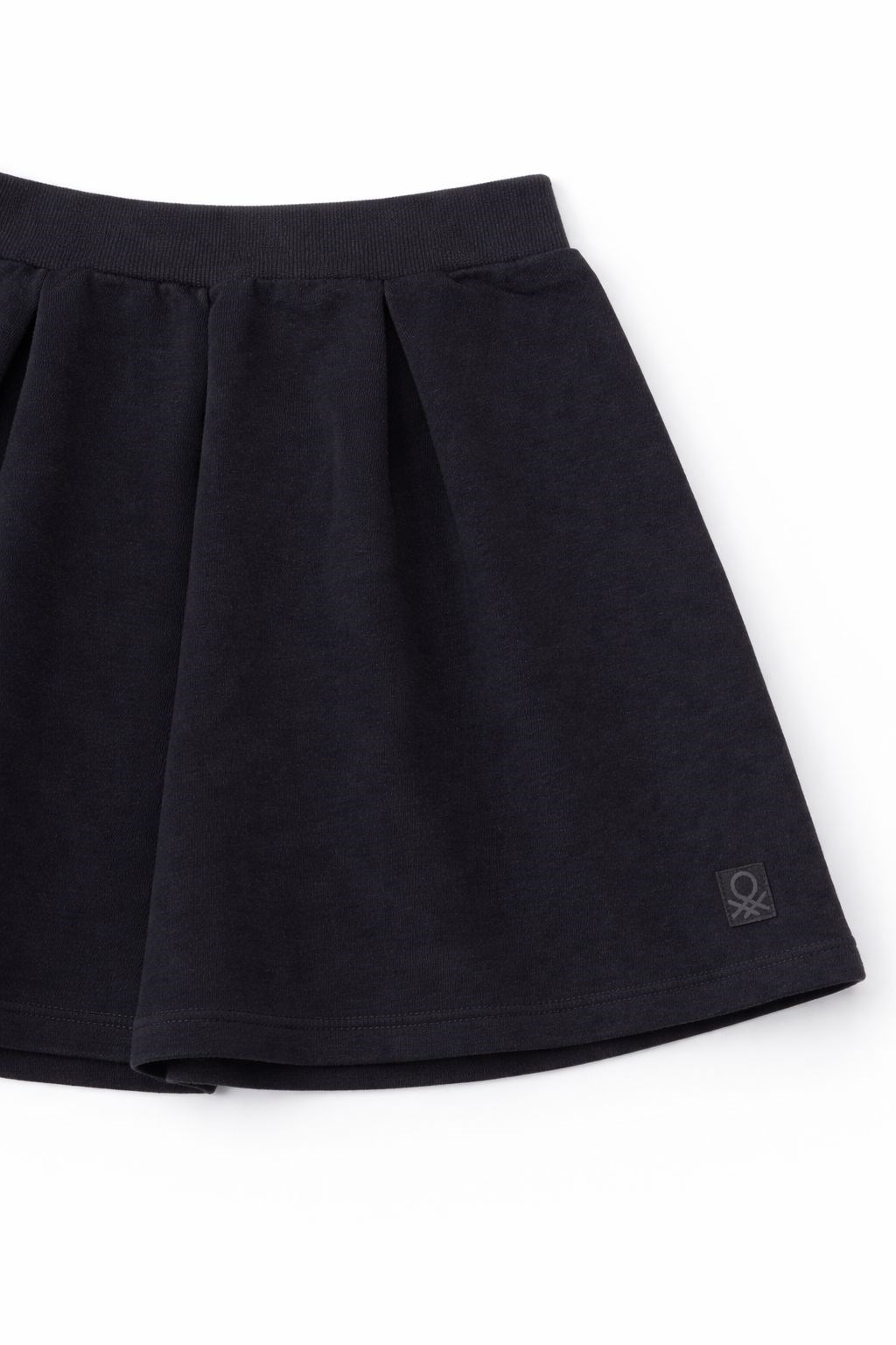 Benetton Kız Çocuk Beli Lastikli Pileli Etek 6-14 Yaş SİYAH