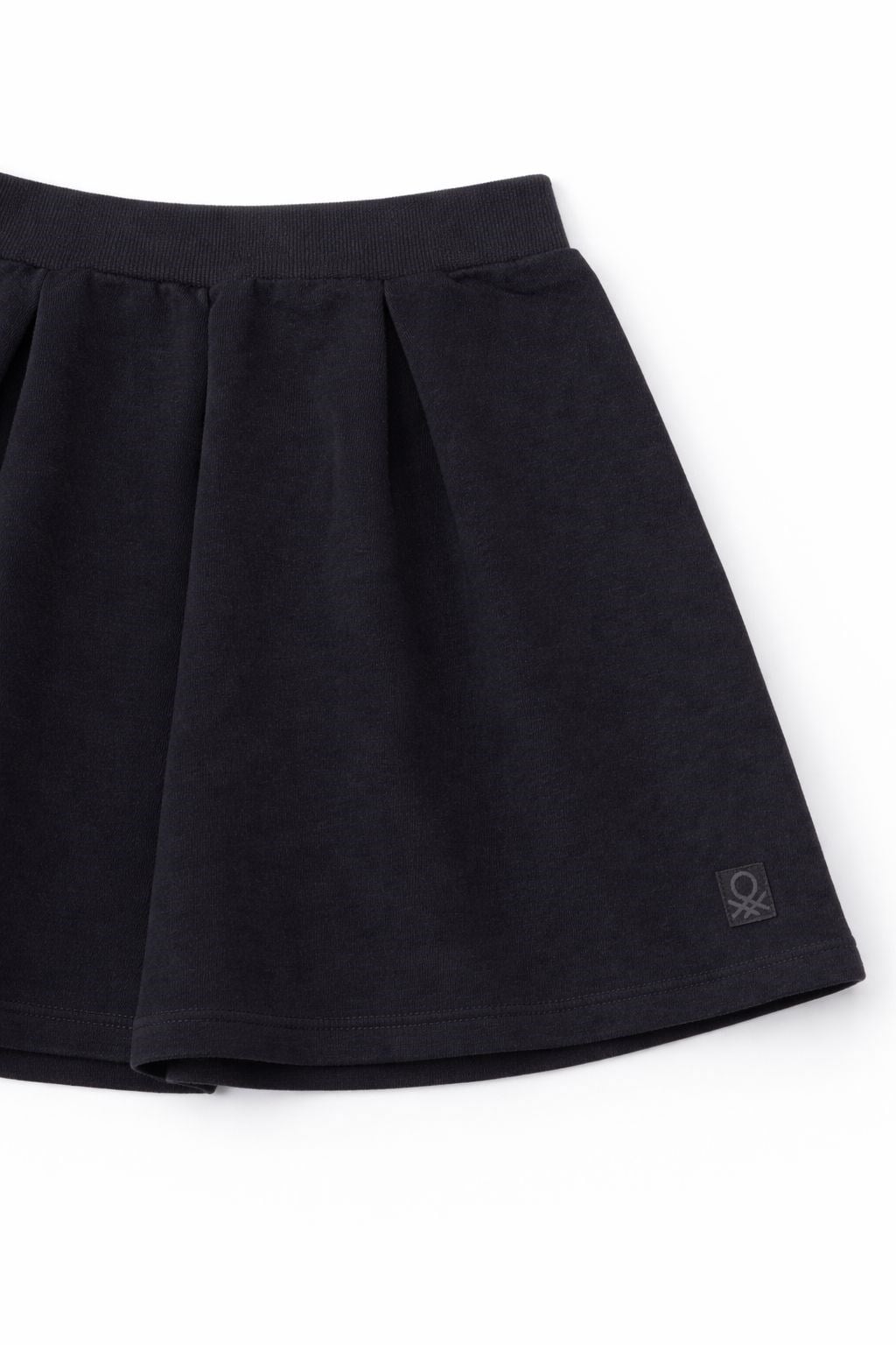 Benetton Kız Çocuk Beli Lastikli Pileli Etek 6-14 Yaş SİYAH