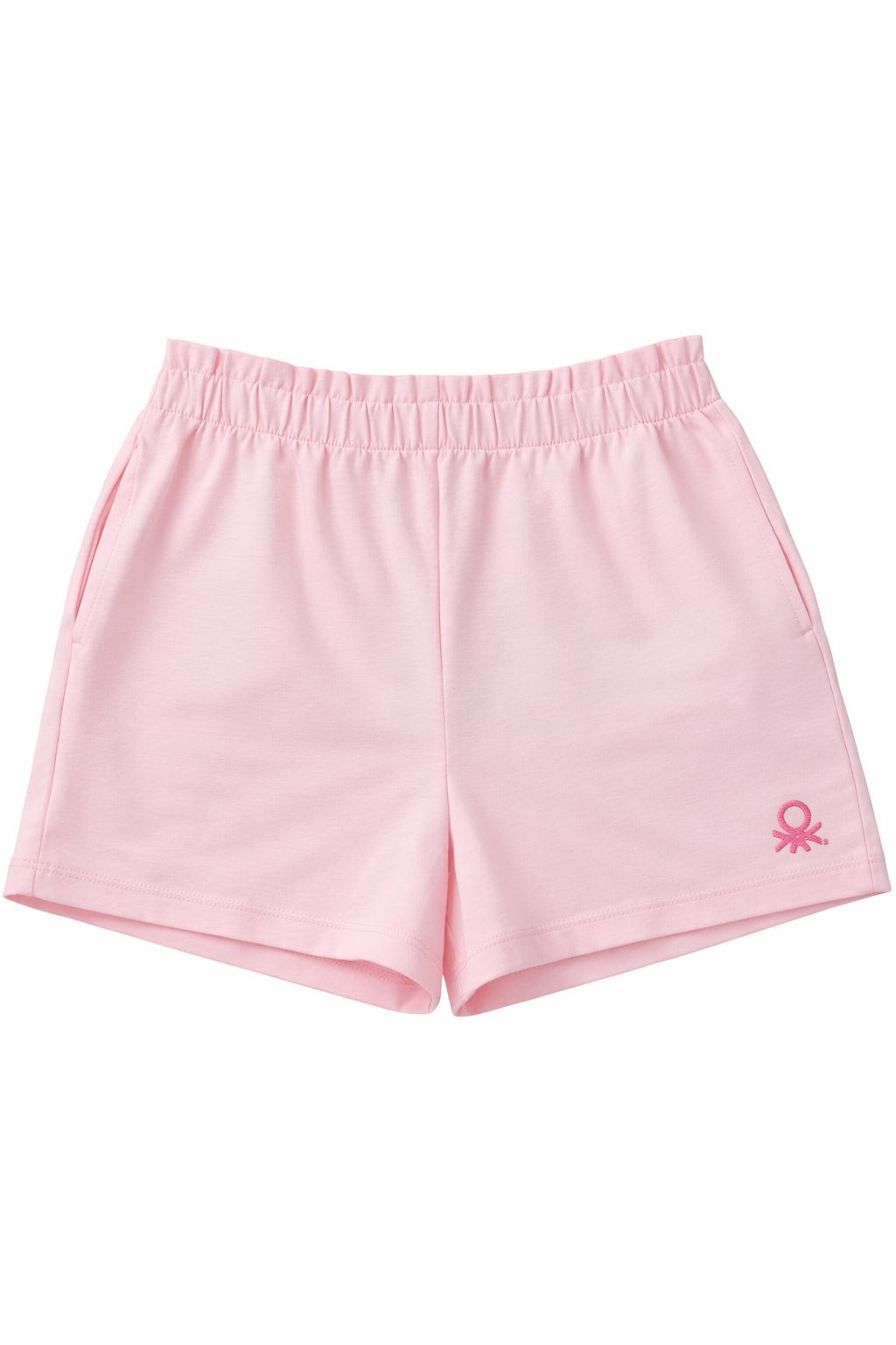 Benetton Kız Çocuk Cepli Penye Şort 4-14 Yaş AÇIK PEMBE