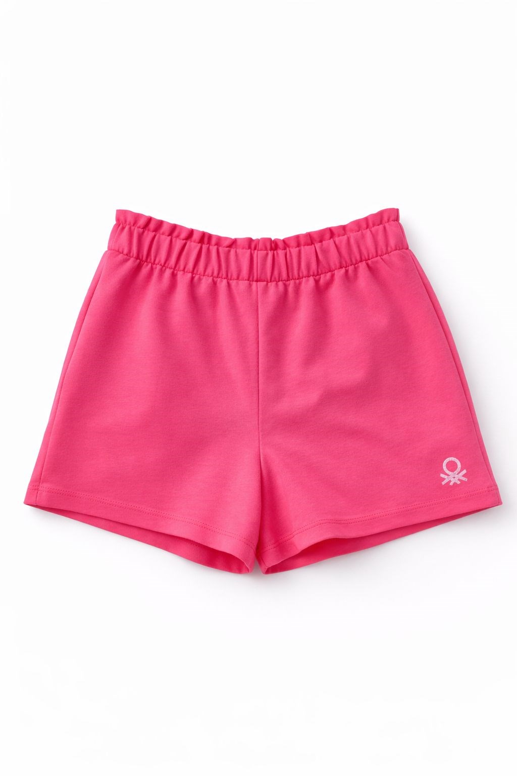 Benetton Kız Çocuk Cepli Penye Şort 4-14 Yaş KOYU PEMBE
