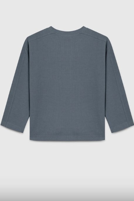 Benetton Kız Çocuk Düz Basic Uzun Kollu Tshirt 6-14 Yaş YEŞİL