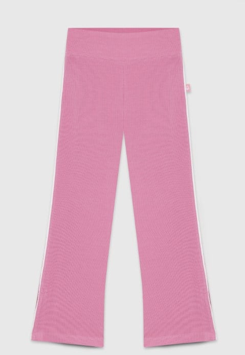 Benetton Kız Çocuk  Fit Lastikli Bel Bol Paça Tayt 4-14 Yaş PEMBE