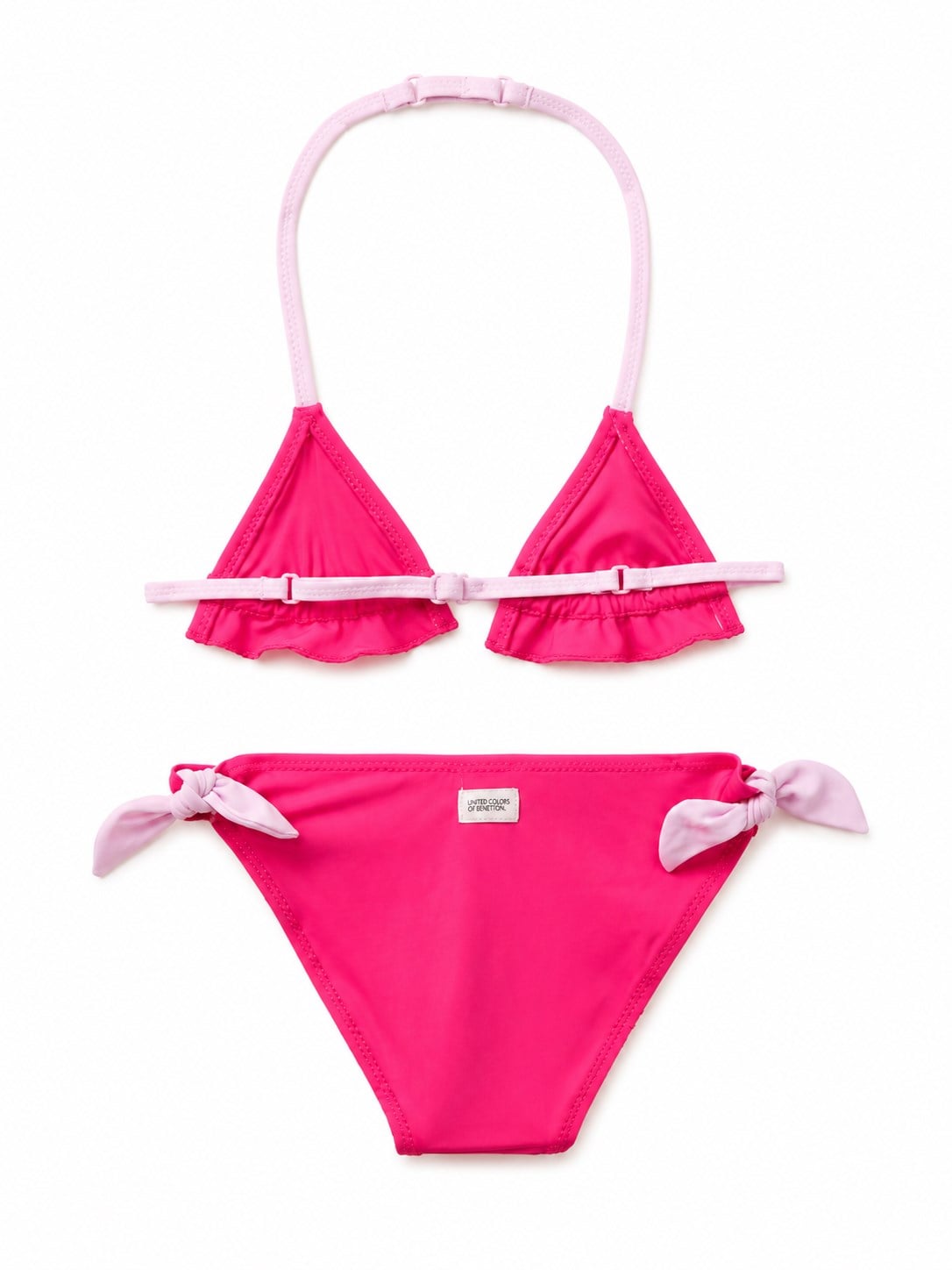 Benetton Kız Çocuk Fiyonk Detaylı Bikini 3-9 Yaş FUŞYA