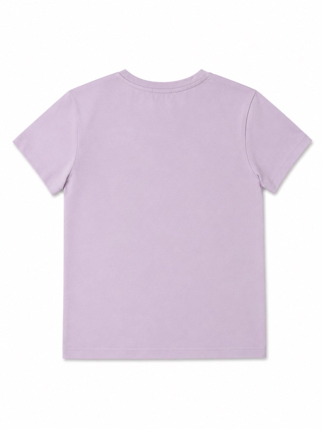 Benetton Kız Çocuk Gökkuşağı Baskı Kısa Kollu Tişört 4-14 Yaş LİLA