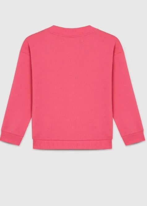 Benetton Kız Çocuk Hakim Yaka Fermuarlı Kolej Ceketi 4-14 Yaş PEMBE