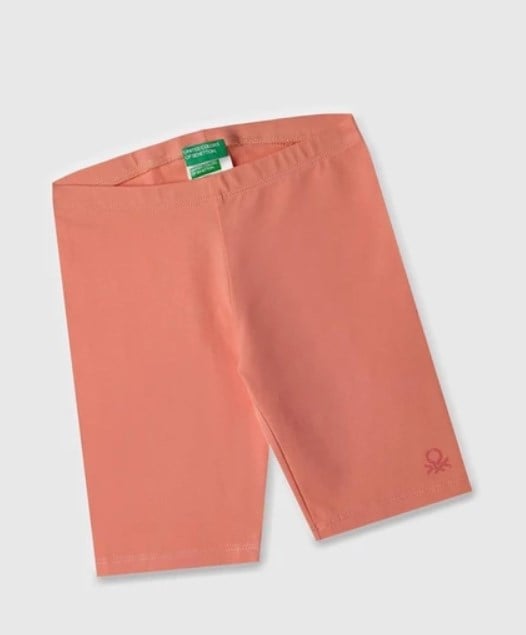 Benetton Kız Çocuk Kısa Basic Tayt 4-14 Yaş KOYU PUDRA