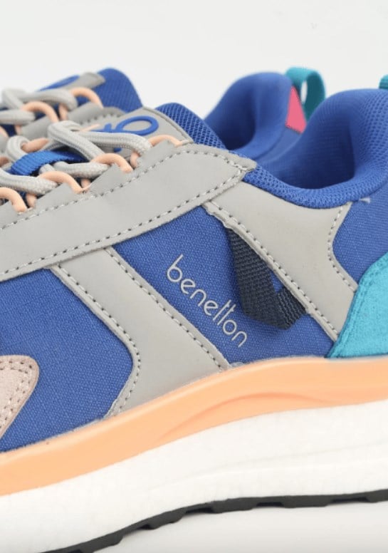Benetton Kız Çocuk Kontrast Spor Ayakkabı 36-40 SAX