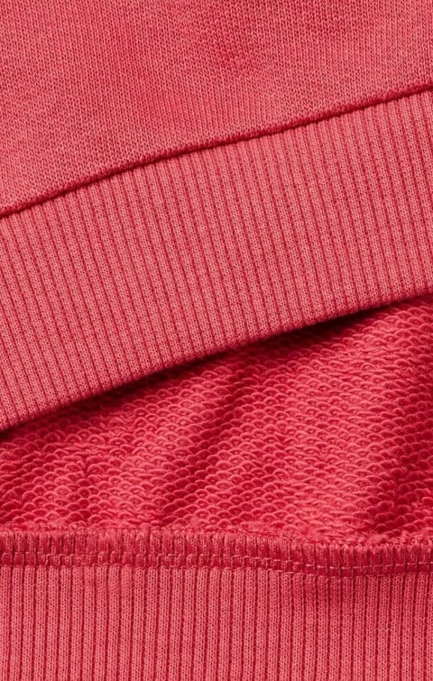 Benetton Kız Çocuk  Köpek Baskılı Gül Kabartmalı Bisiklet Yaka Sweatshirt 0-6 Yaş PEMBE