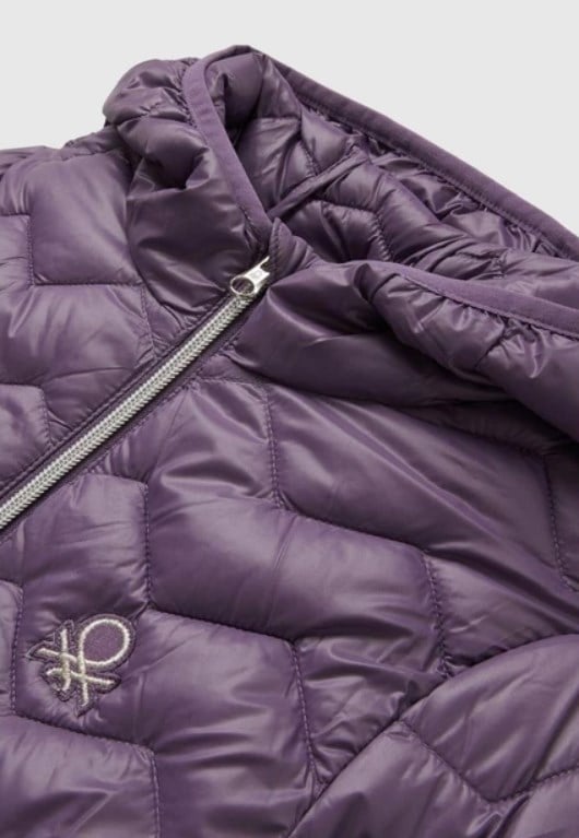Benetton Kız Çocuk Şişme Mevsimlik Mont 6-14 Yaş LİLA