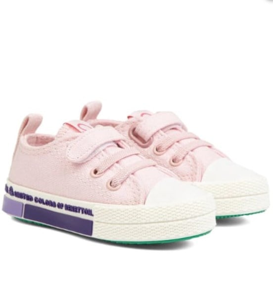 Benetton Kız Çocuk Taban Yazılı Converse Ayakkabı 22-25 PEMBE