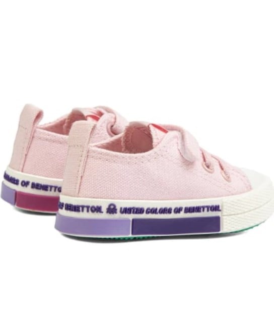 Benetton Kız Çocuk Taban Yazılı Converse Ayakkabı 22-25 PEMBE