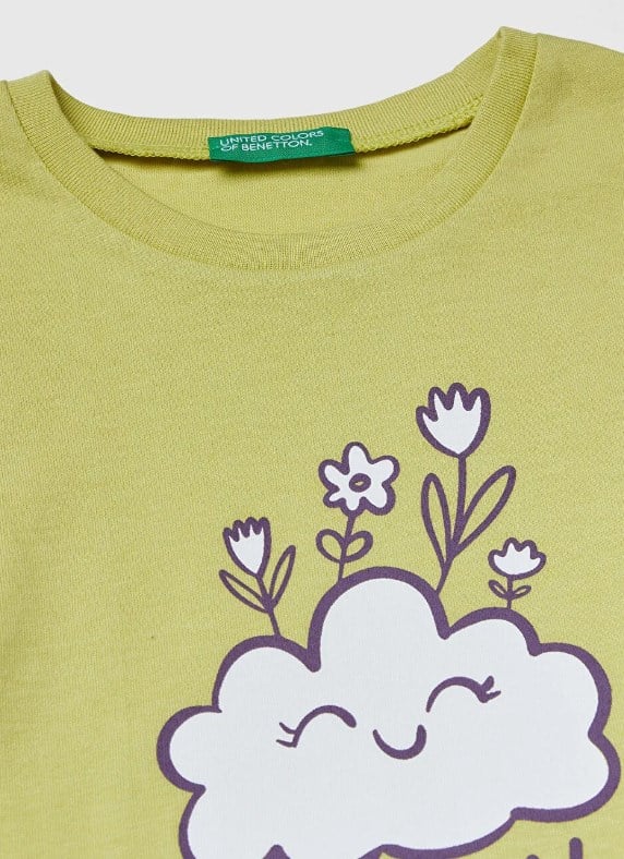Benetton Kız Çocuk Yeşil 
