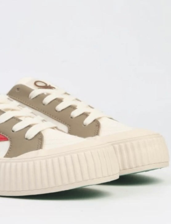 BENETTON UNİSEX ÇOCUK KALIN TABAN CONVERS AYAKKABI GK5109 BEJ