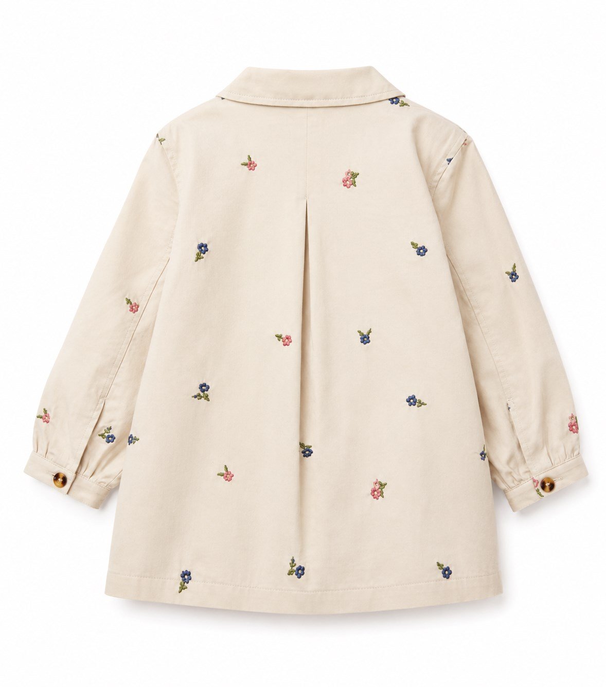 BNT-BG ÇİÇEKLİ TRENÇKOT BEJ