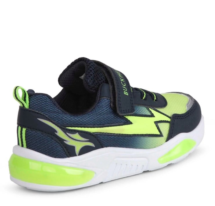 Buchead Neon Renkli Işıklı Sneaker Spor Ayakkabı 26-35 LACİVERT - YEŞİL