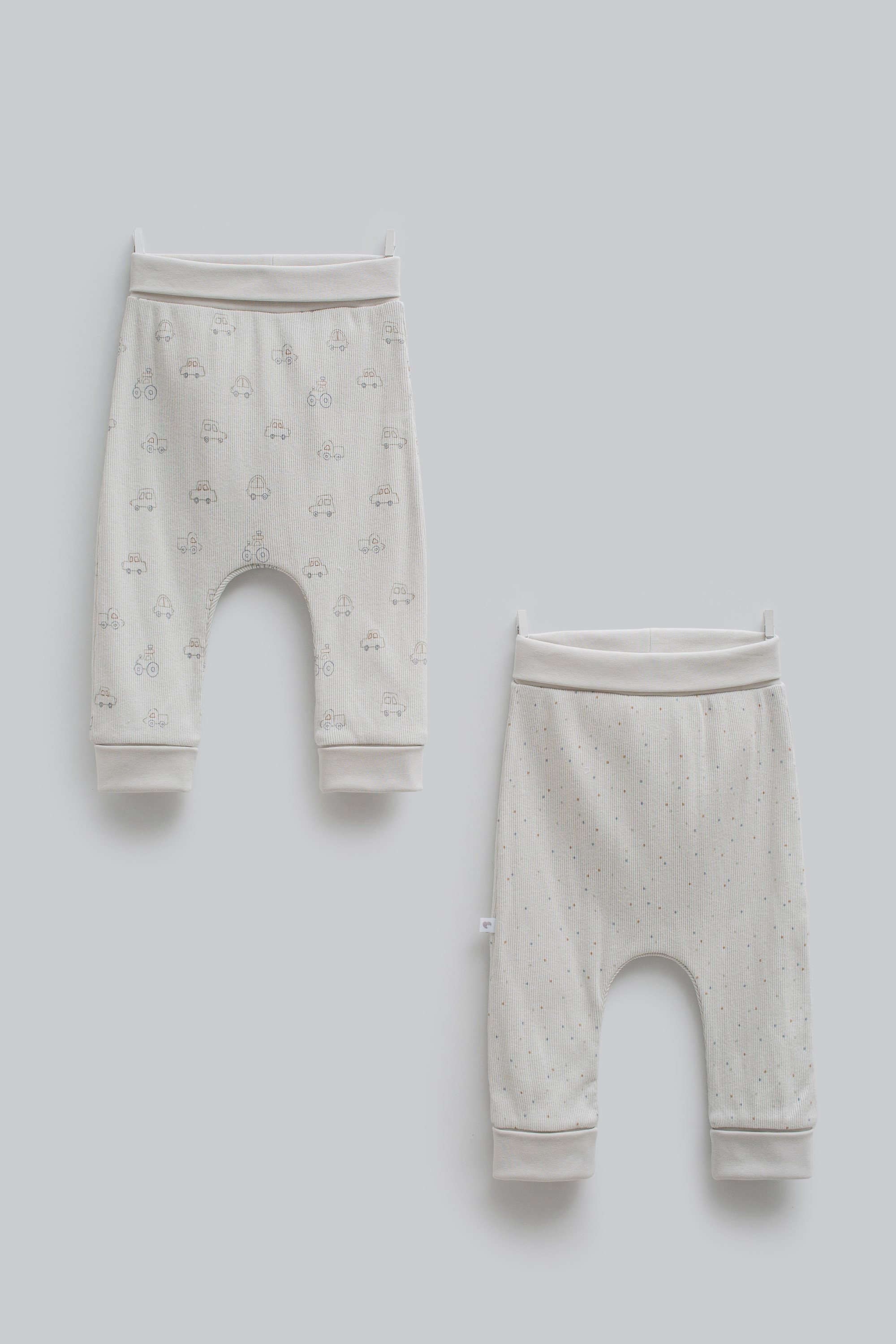 Caramell Erkek Bebek  2 li  Araba Baskı Pantolon 12-24 Ay GRİ